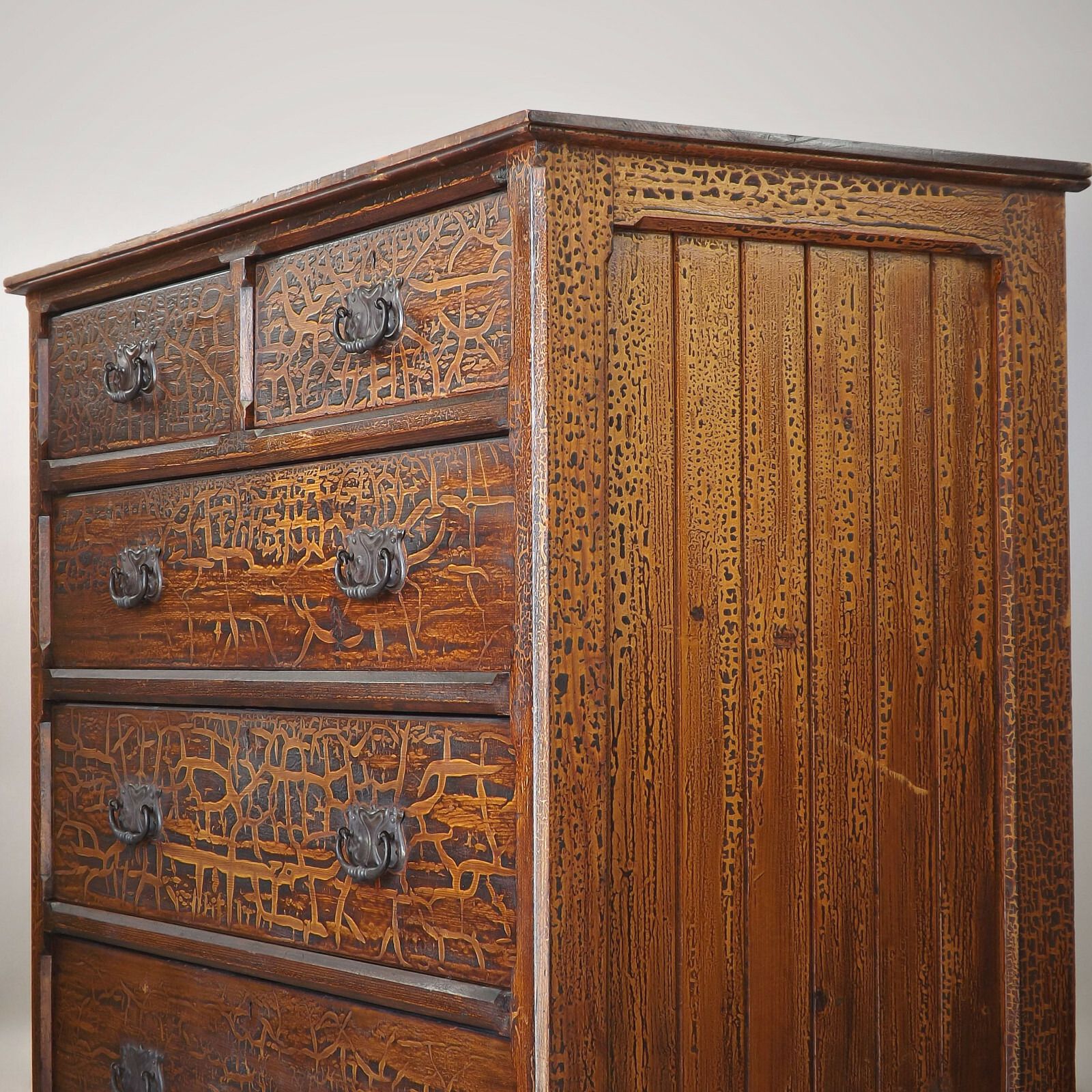 Chest Of Drawers (Delivery Available) Antique Crackled Finish photo vintage
