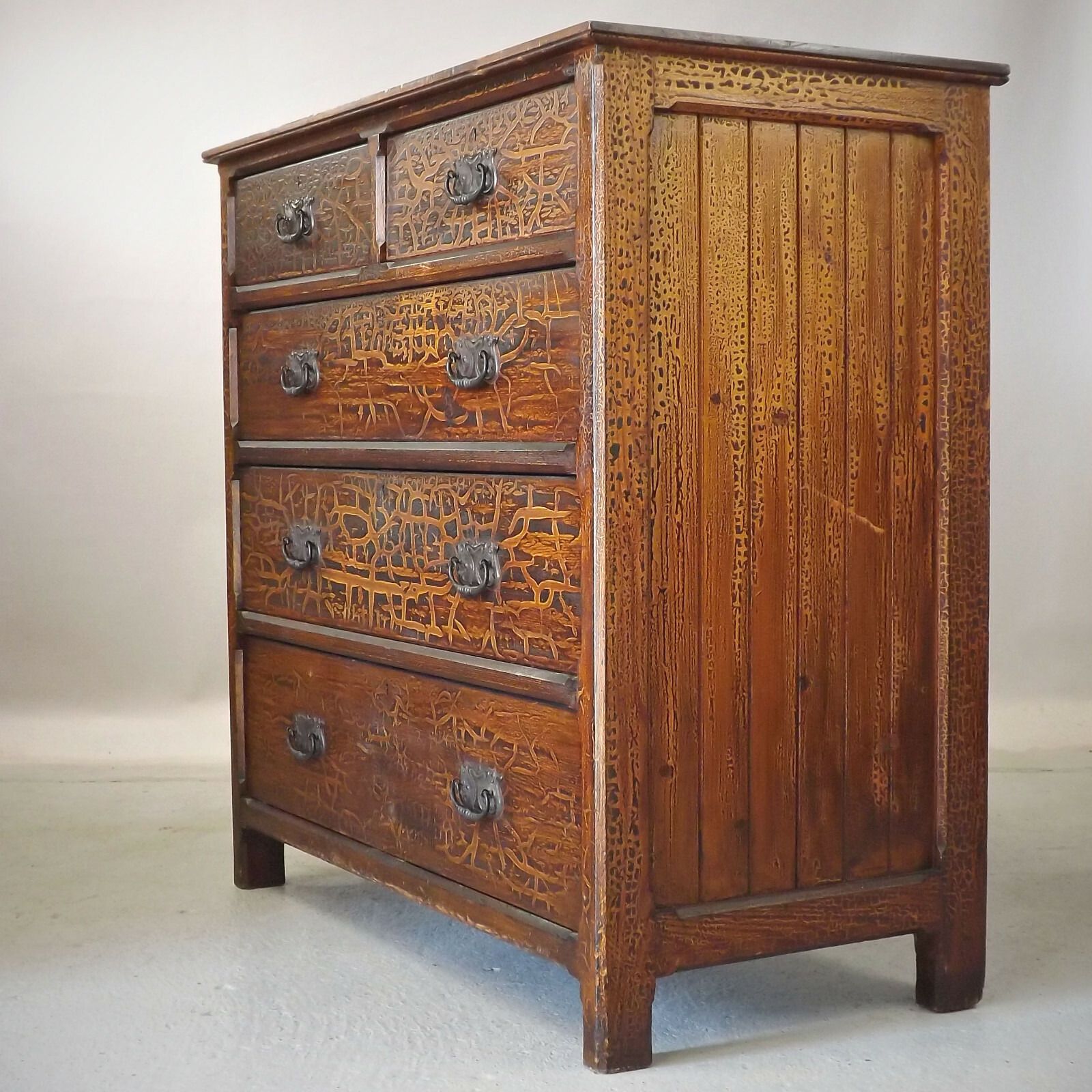 photo furniture Chest Of Drawers (Delivery Available) Antique Crackled Finish