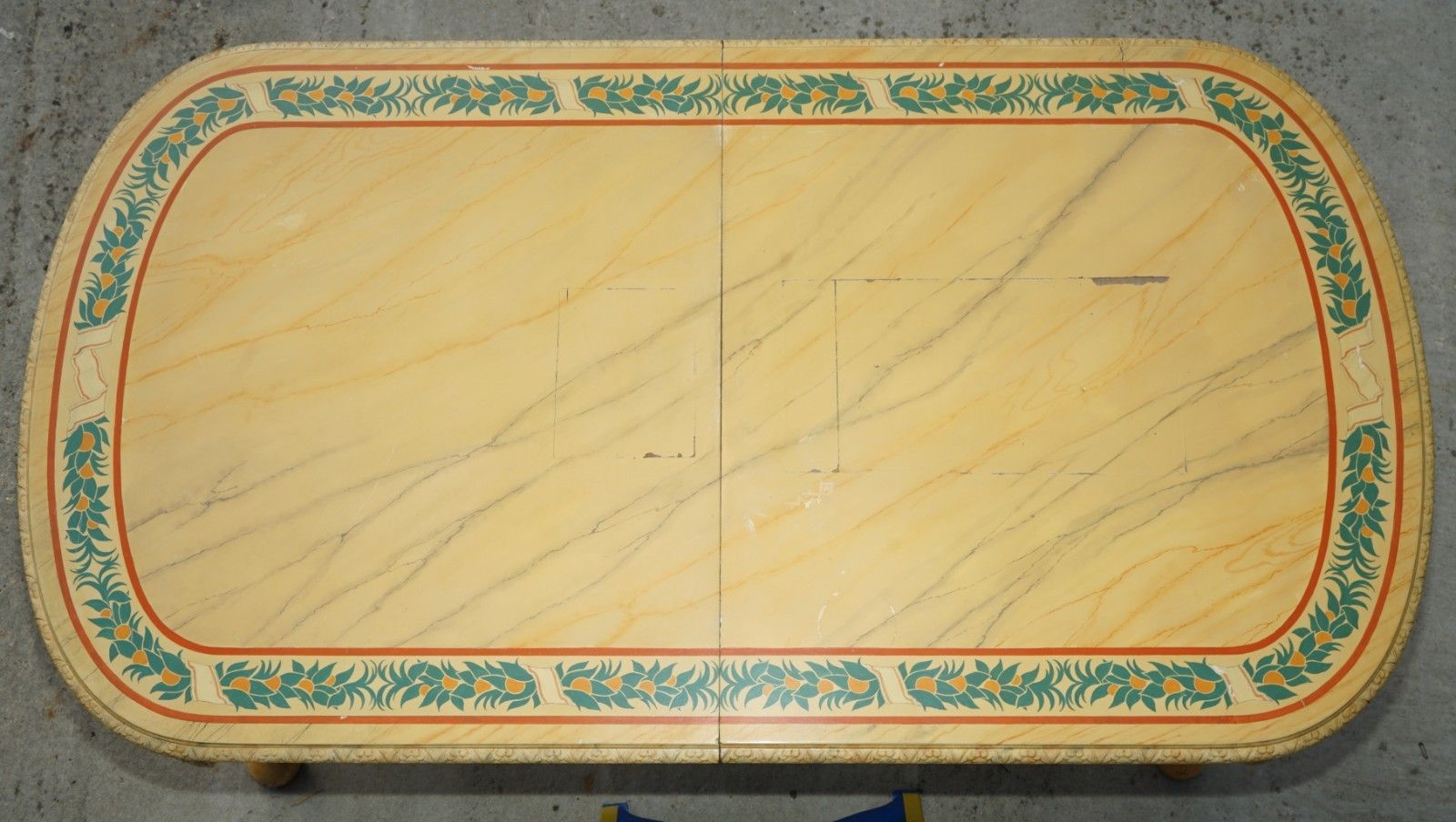 Period Hugely Extending Victorian Carved Walnut Faux Marble Painted Dining Table photo Furniture