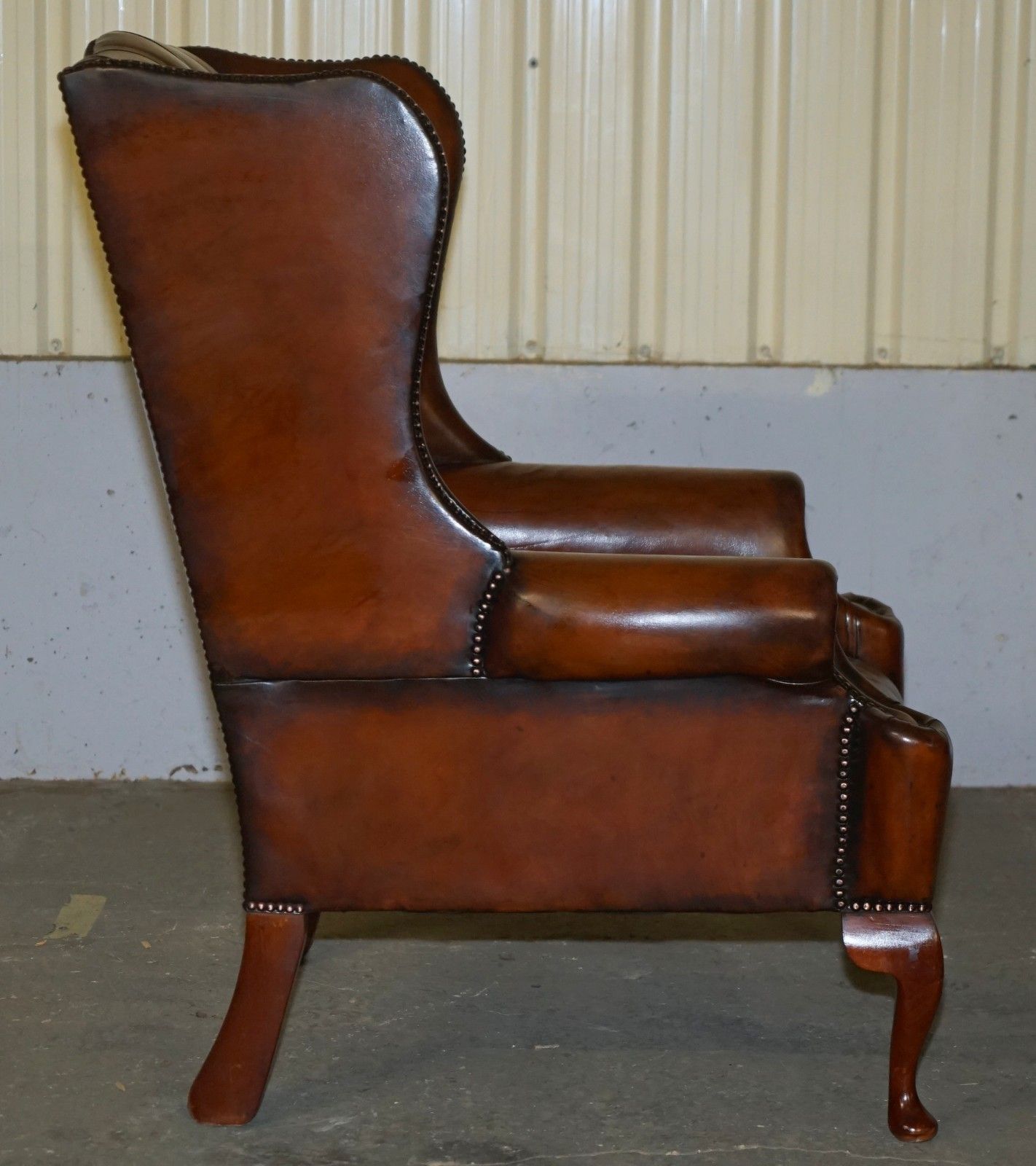 photo buy Pair Of Fully Restored William Morris Arm Chesterfield Tufted Wingback Armchairs