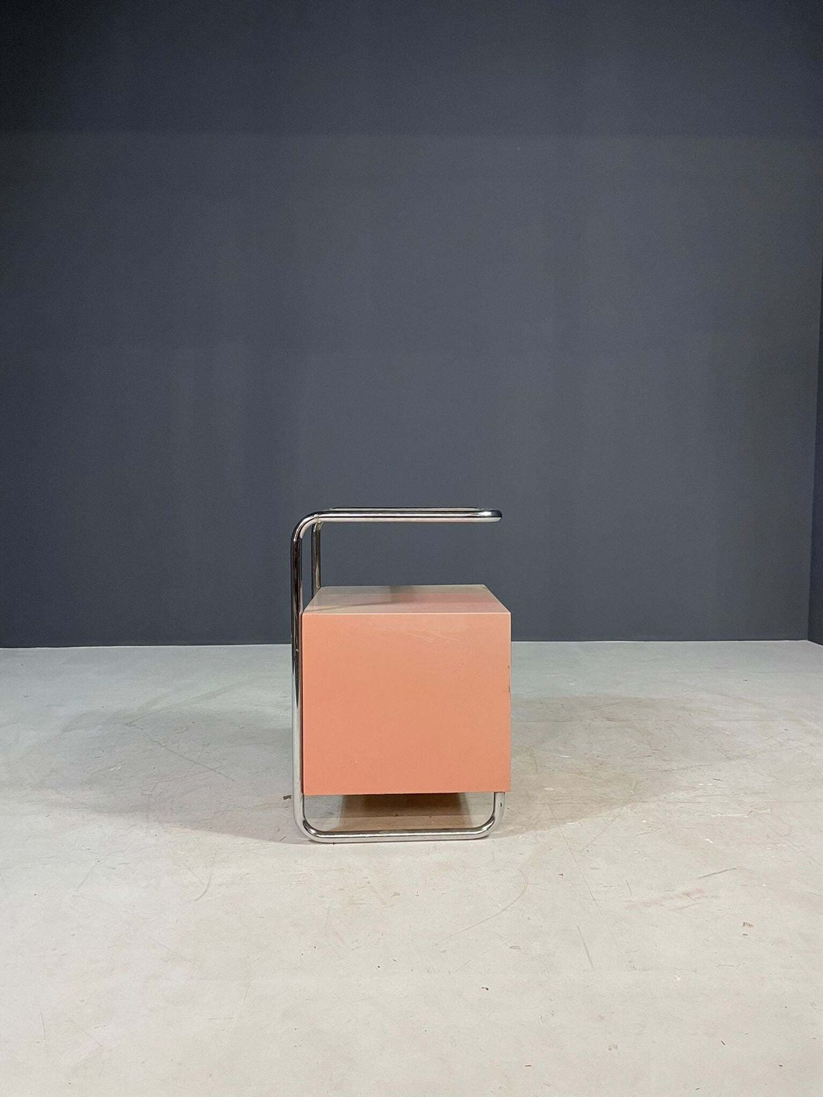 photo furniture Kovona Bauhaus Style Bedside Table, 1950s, Czechoslovakia