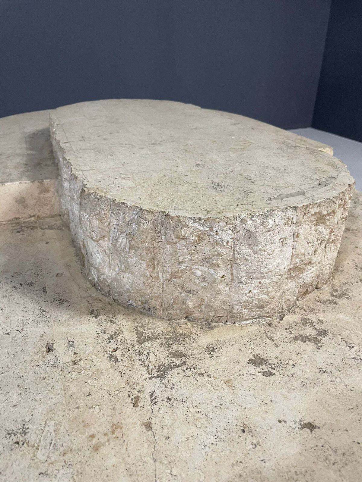 Mactan/Fossil Stone Coffee Table, Magnussen Ponte, 1980s photo 921.0