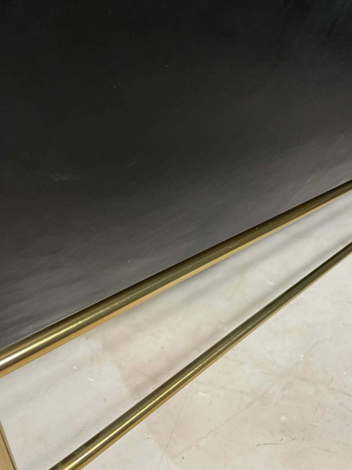 Vintage Leren Bank Met Metalen Frame, Jaren 1990 photo 1299.0