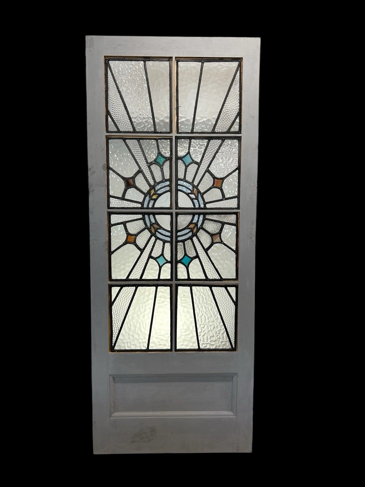 Art Deco Stained Glass Vestibule Internal Door Period Reclaimed Antique 20s 30s photo vintage