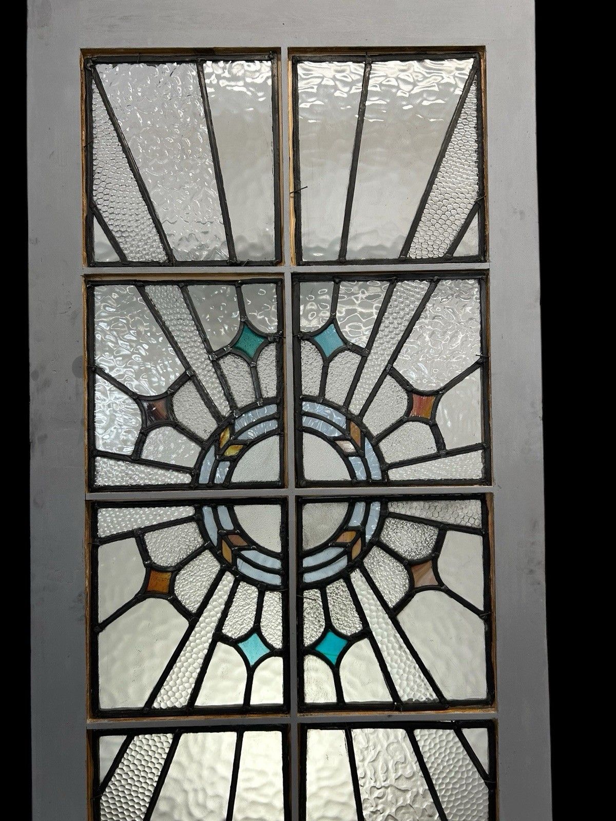 photo for sale Art Deco Stained Glass Vestibule Internal Door Period Reclaimed Antique 20s 30s