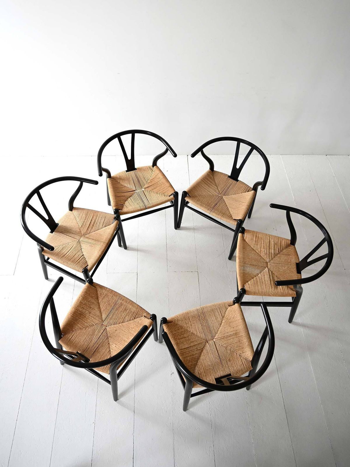 Set Of 6 Ch24 Chairs By Hans Wegner photo vinterior