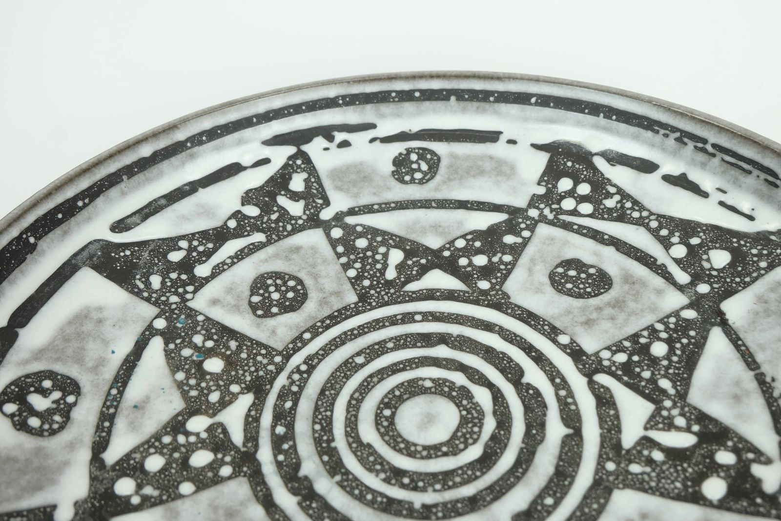 Large Carstens Bowl Decor Ankara Grey And Brown Glaze No. 1075 31 1960s photo buy