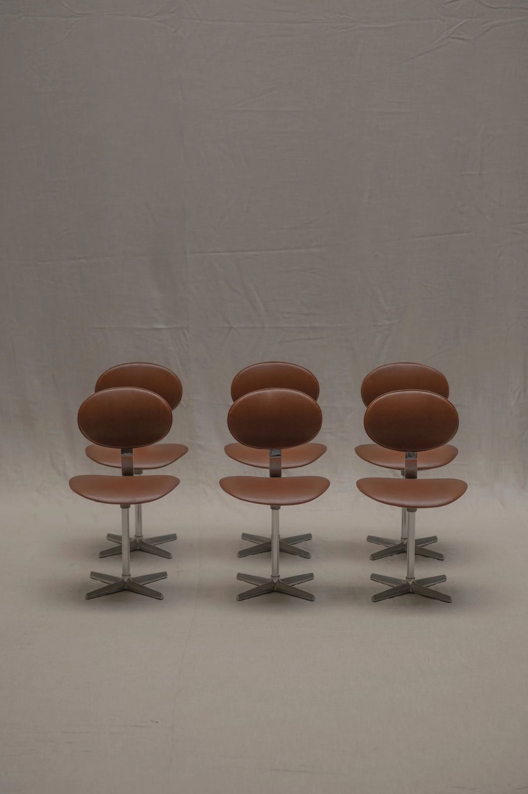 Dining Chair Set By Beaufort   Belgium 1969 photo for sale