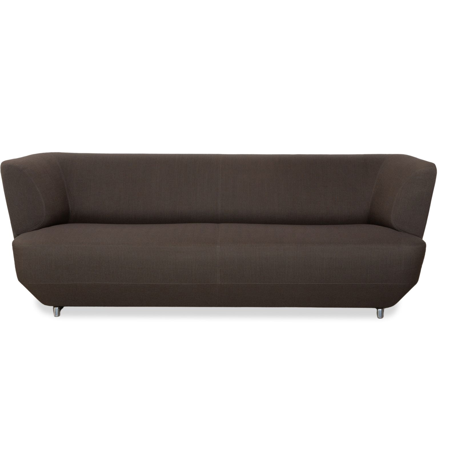Canapé Leolux Daja 3 places en tissu, gris et cuir