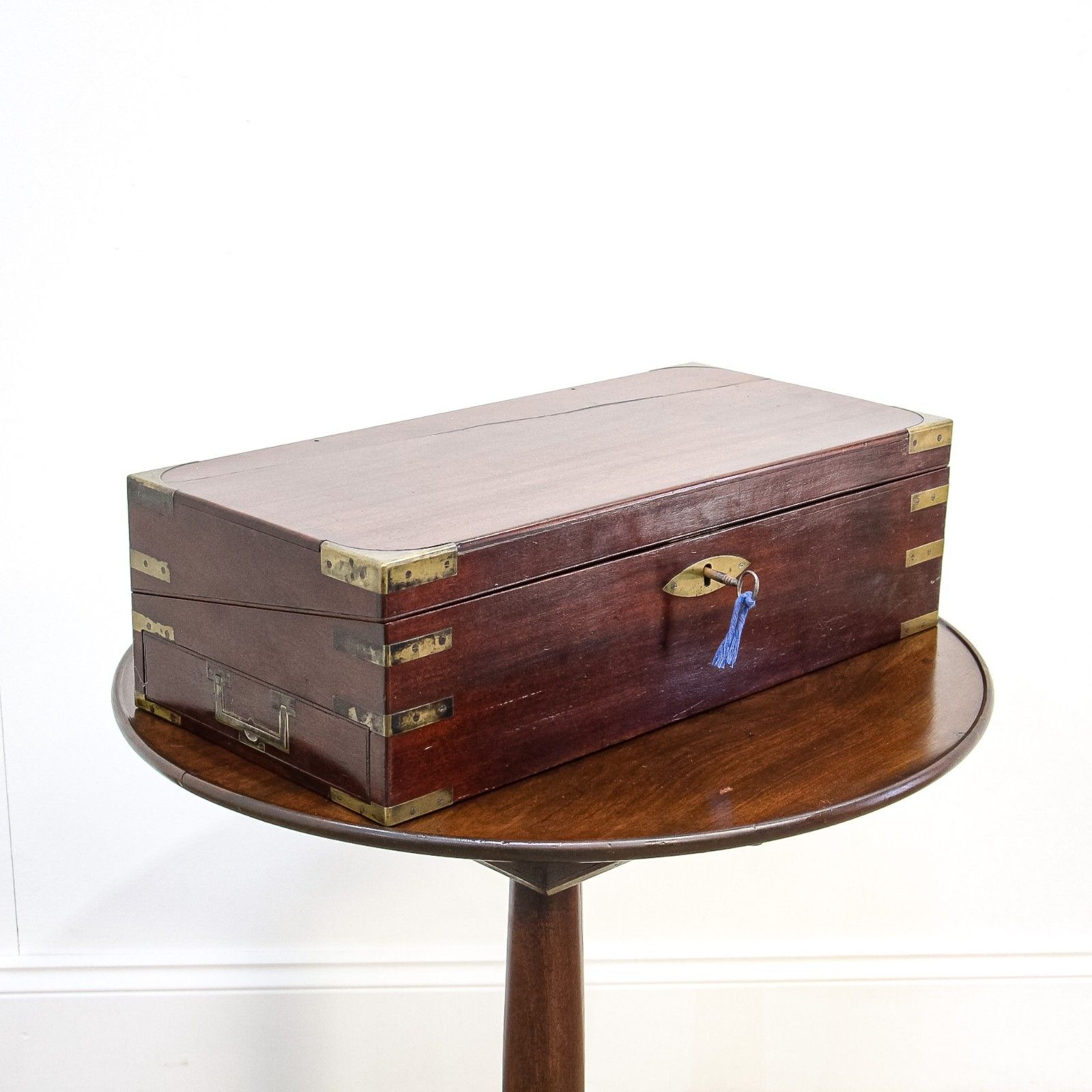 Victorian Mahogany Campaign Writing Slope