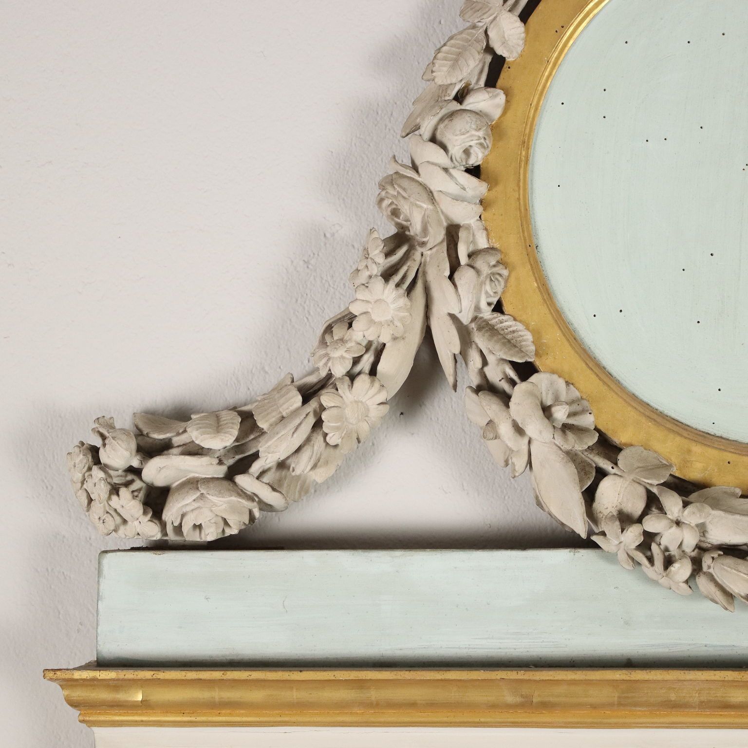 Mirror Neoclassical Carved Wood Italy XVIII Century photo vinterior