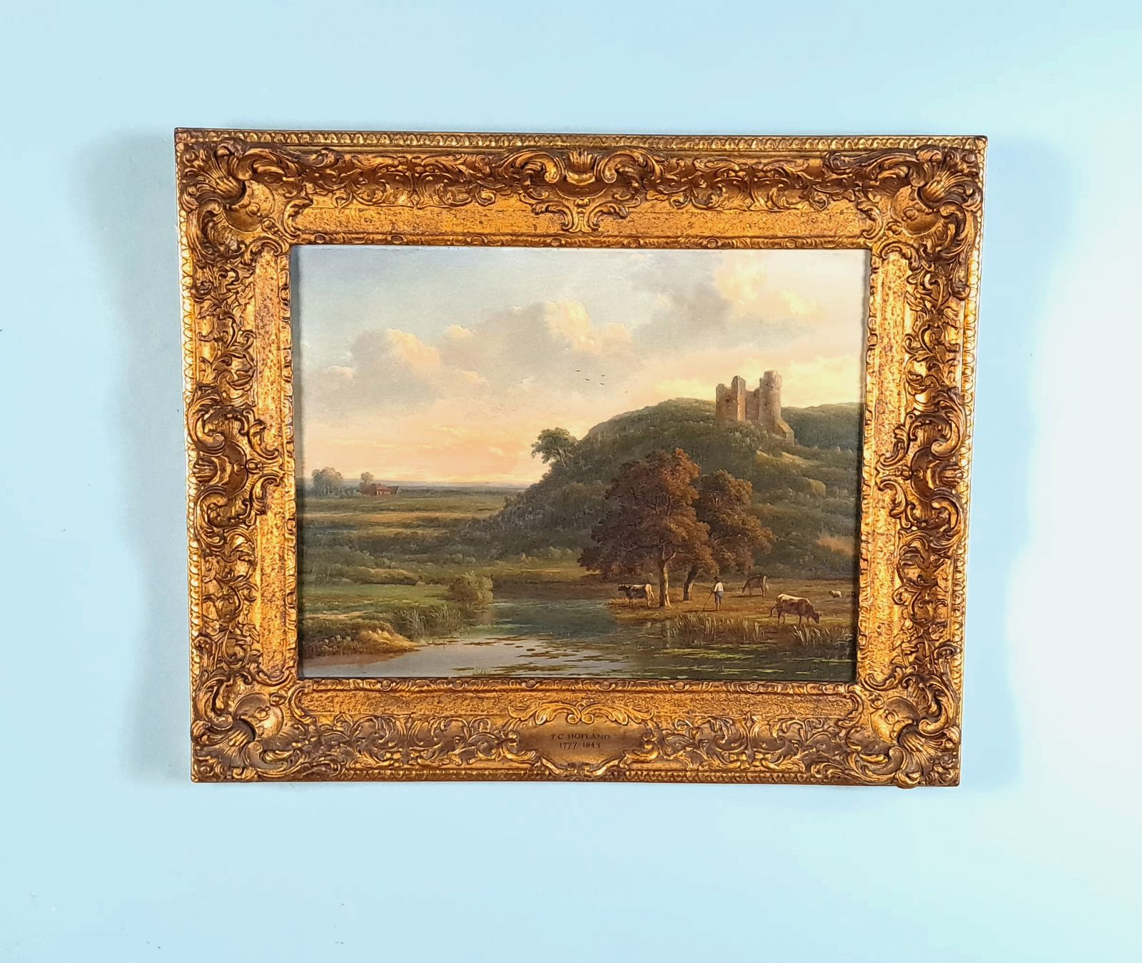 T C Hofland (1777 1843) English Oil On Board C 1810