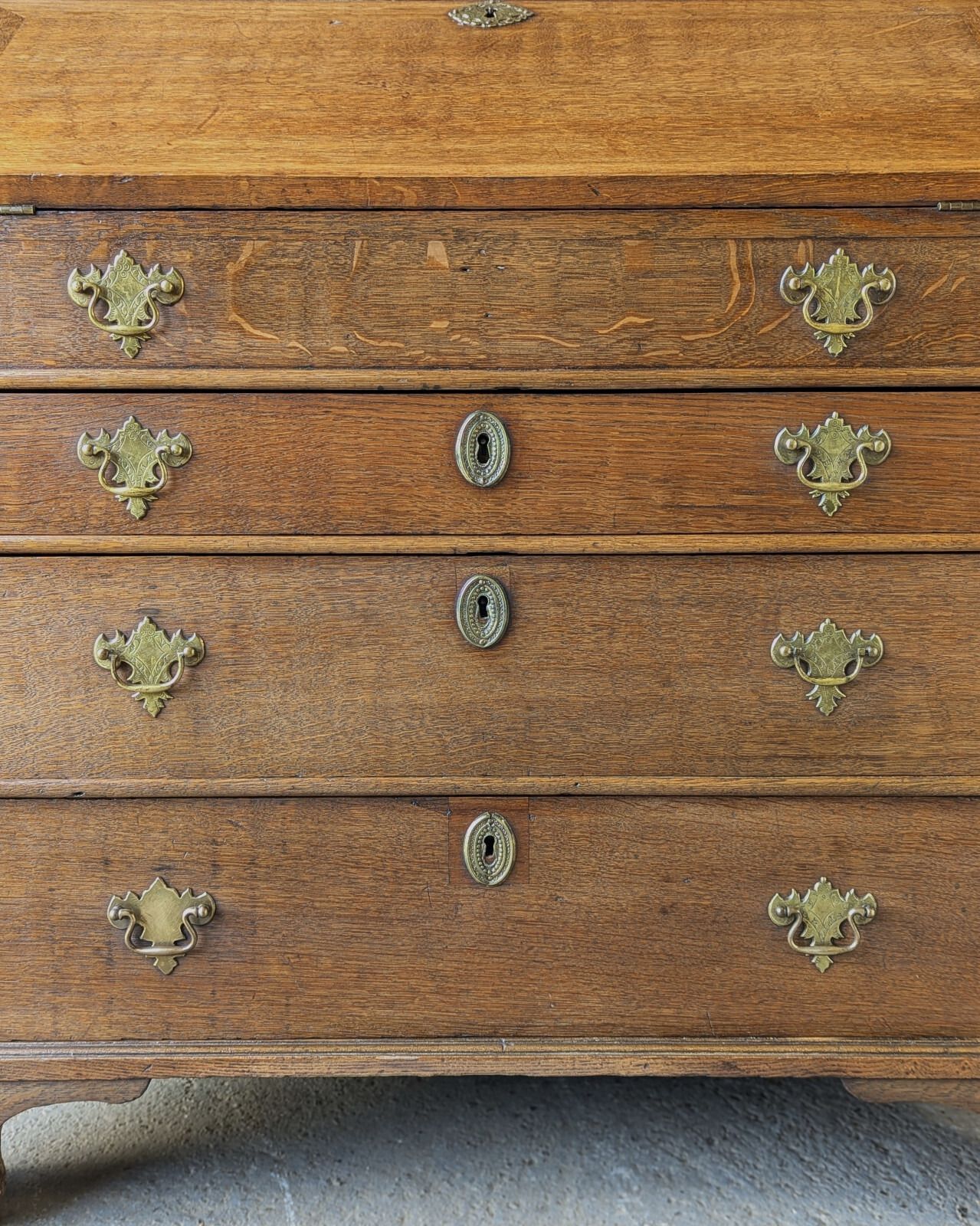 photo for sale Antique Oak Bureau (Delivery Available) George II C1750