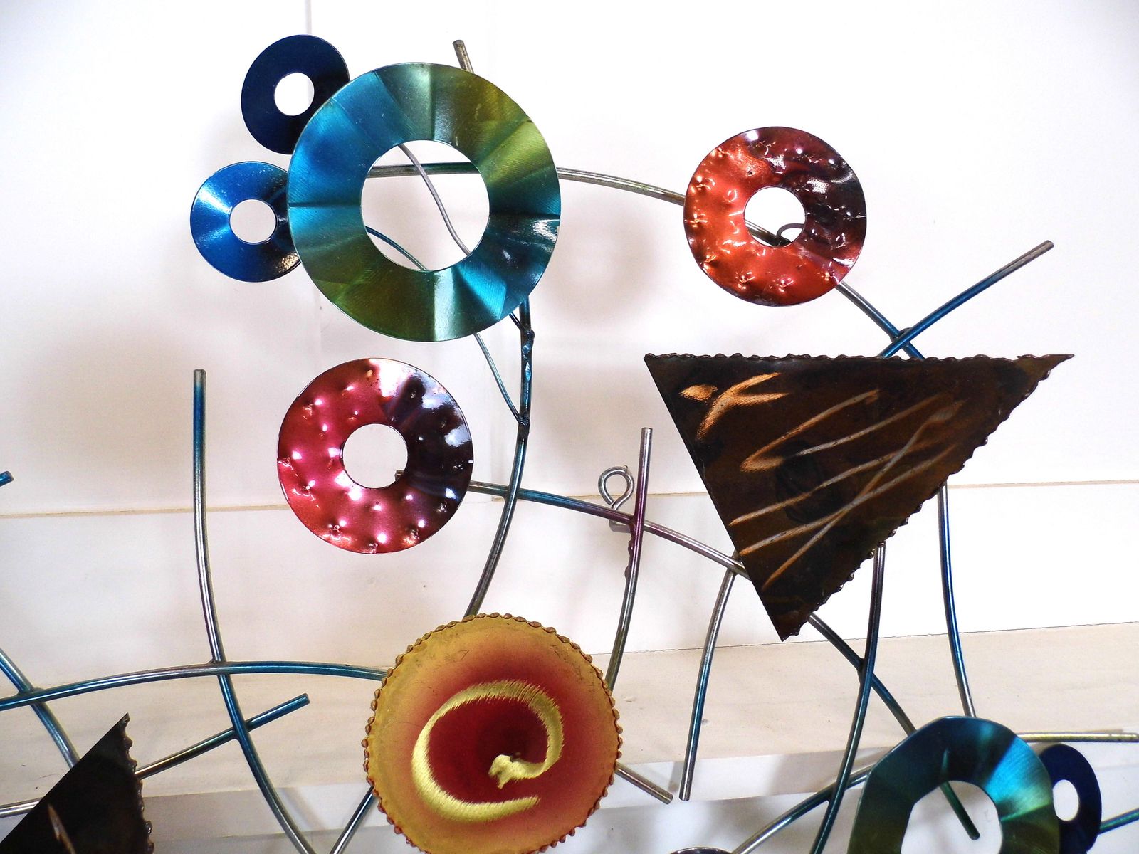Art Curtis Jere Kaleidoscope Mixed Metal Wall Art Sculpture Artisan House 2003 photo
