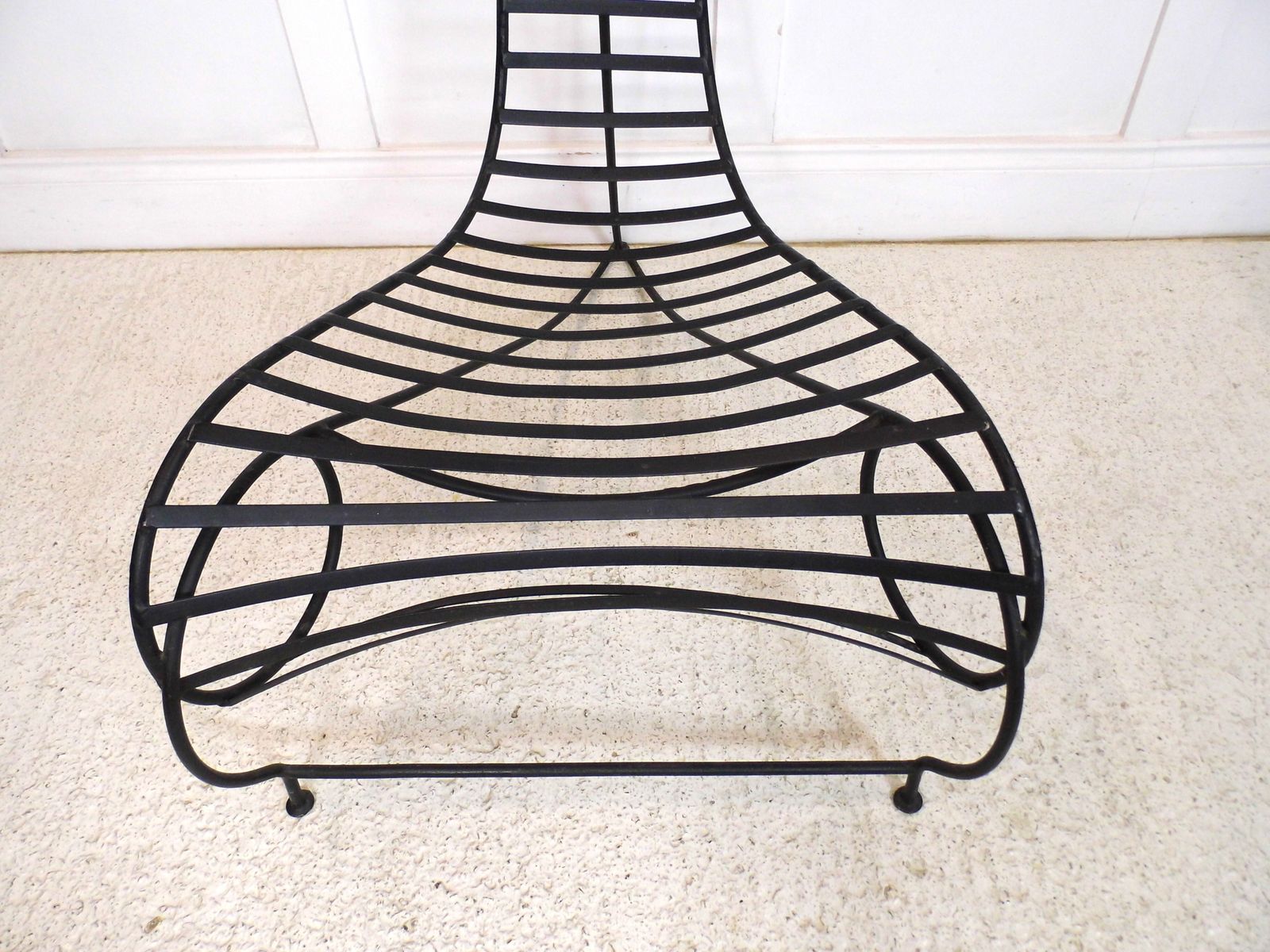 Designer Andre Dubreuil Steel Spine Chair 1990s Decorative Arts photo vinterior