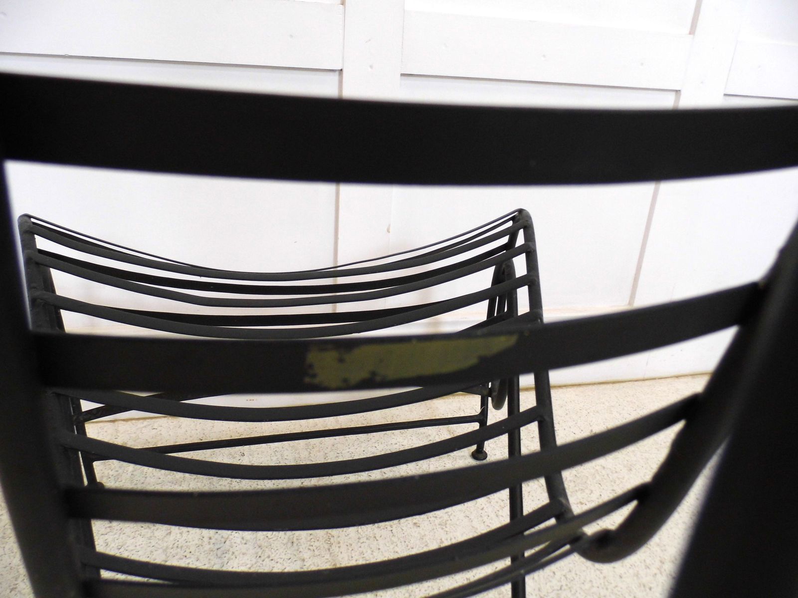 photo for sale Designer Andre Dubreuil Steel Spine Chair 1990s Decorative Arts