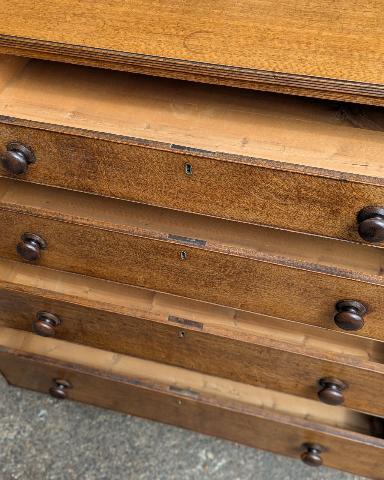photo for sale Antique Chest Of Drawers (Delivery Available) Country Oak