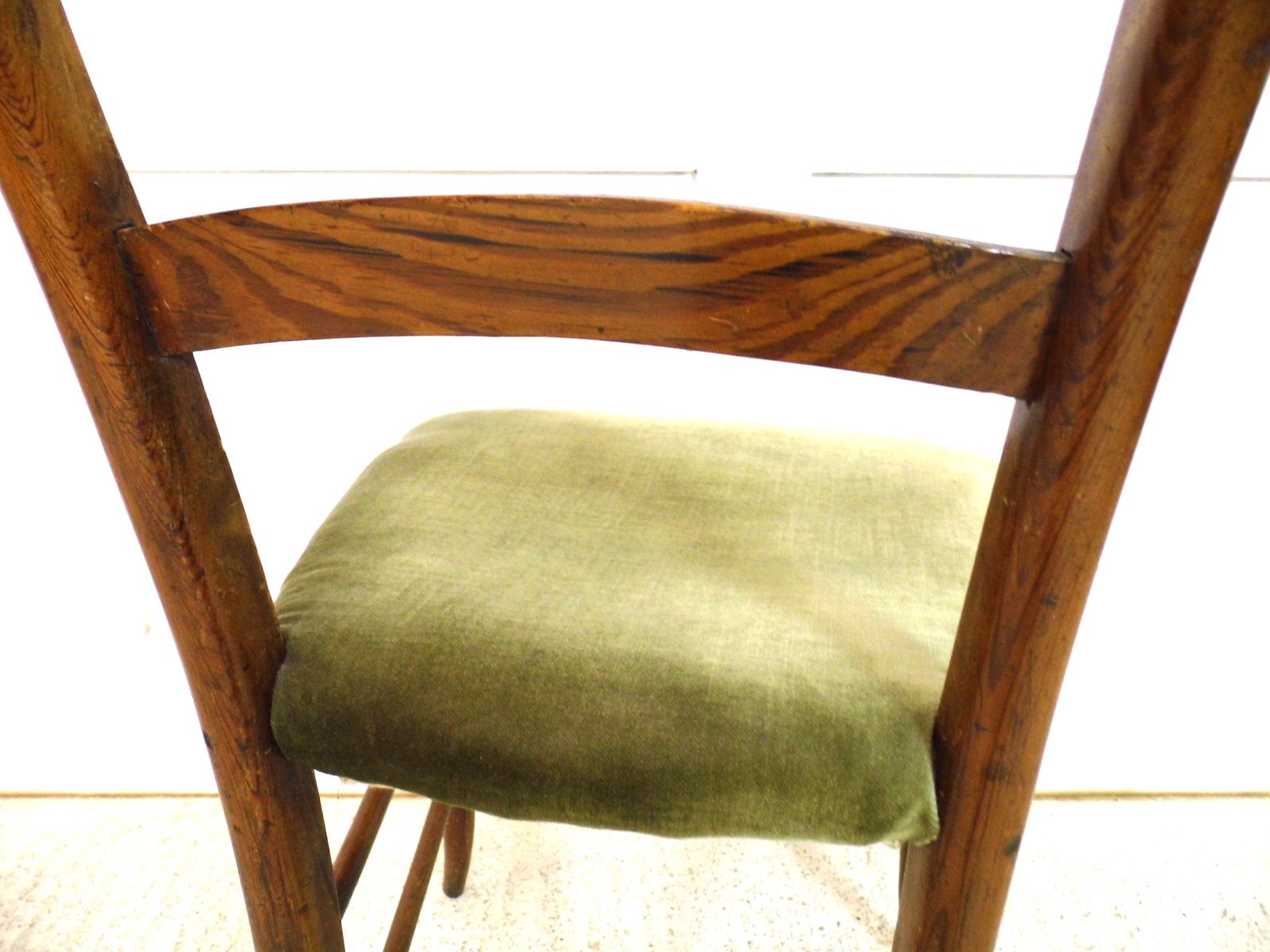Antique Pitch Pine Bedroom Chair Victorian Tiger Pine Rare Side Chair Design photo vinterior