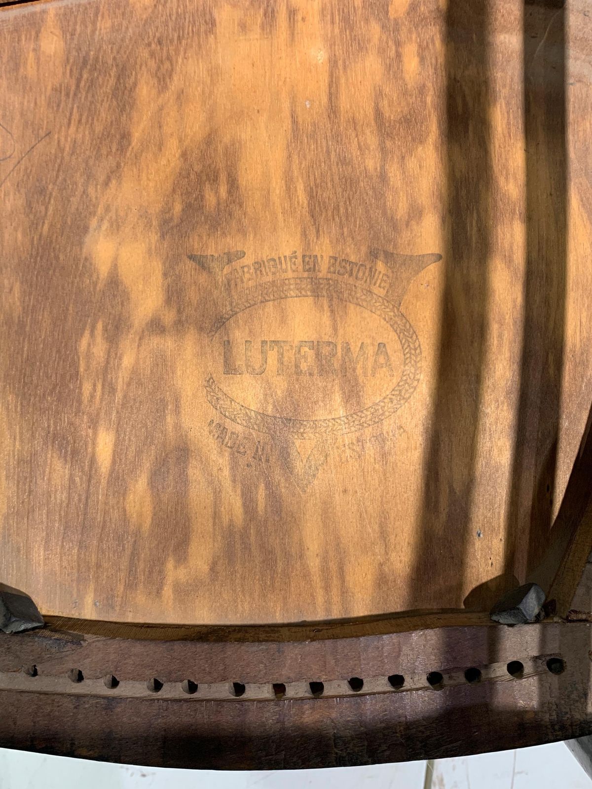 Furniture Pair A.M.Luther "Luterma" Art Deco Bentwood/Embossed Plywood Chairs Estonia/1920 photo