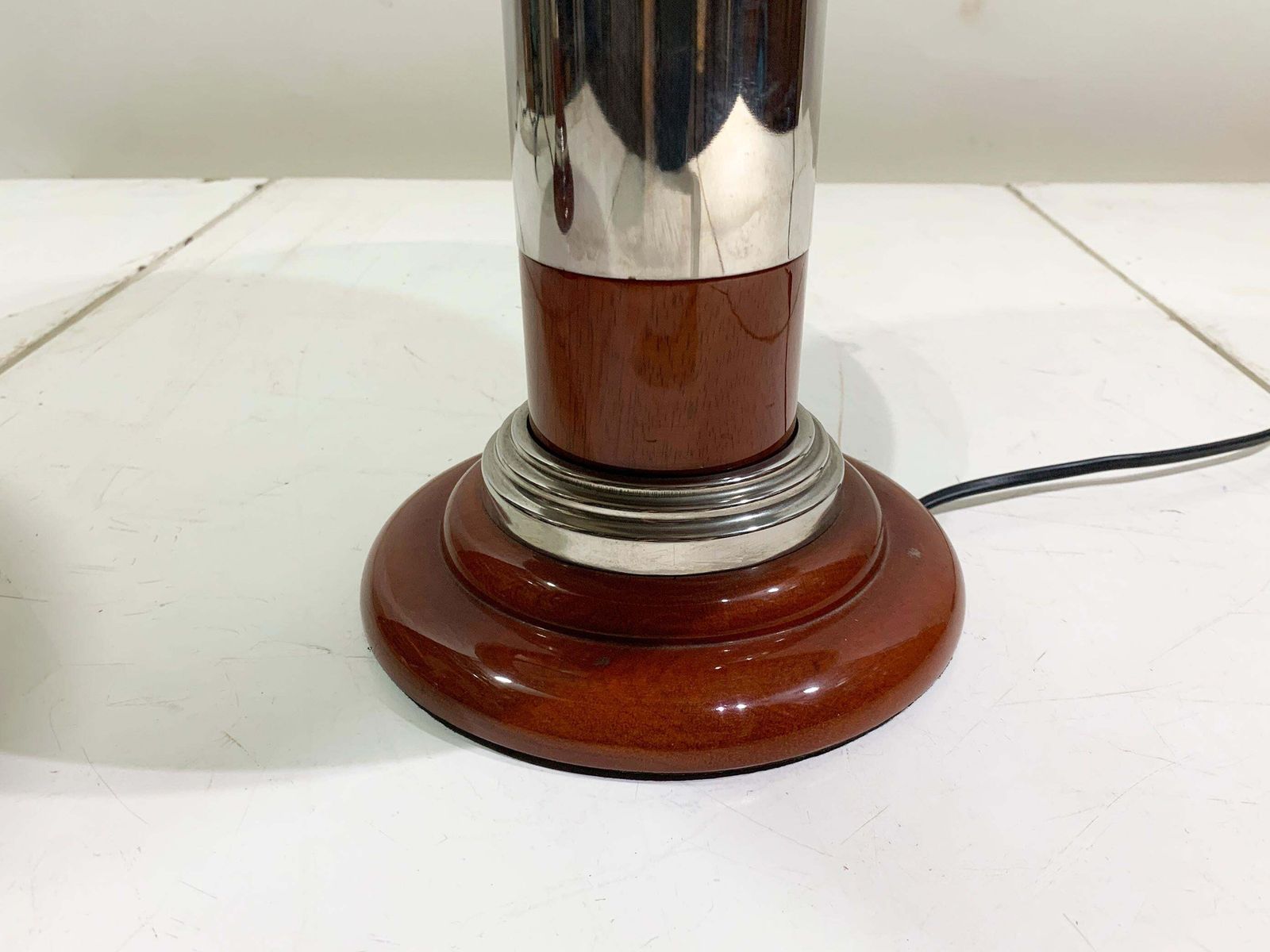 Pair Of Vintage Chrome "Mushroom" Table Lamps, 1980s photo 3321.0