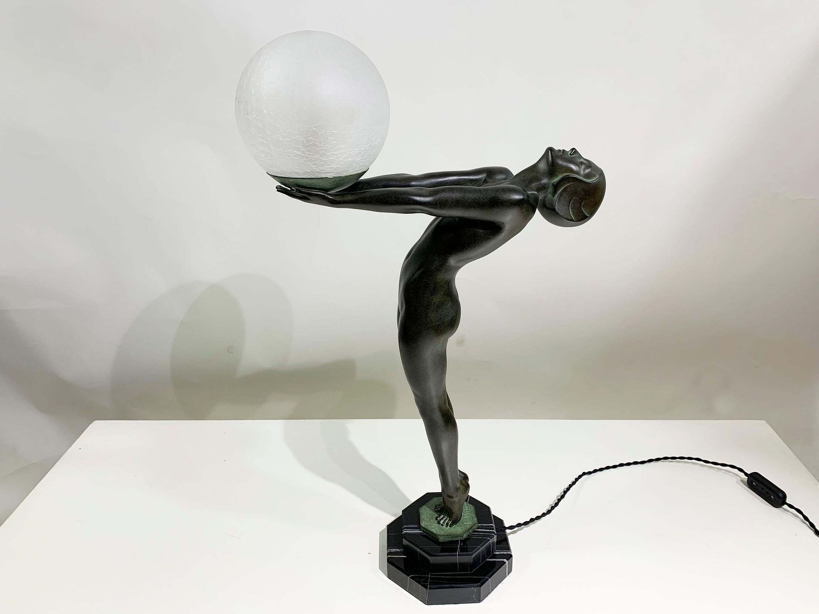 "Lumina" Table Lamp/Sculpture By Max Le Verrier Signed "Le Verrier" photo furniture