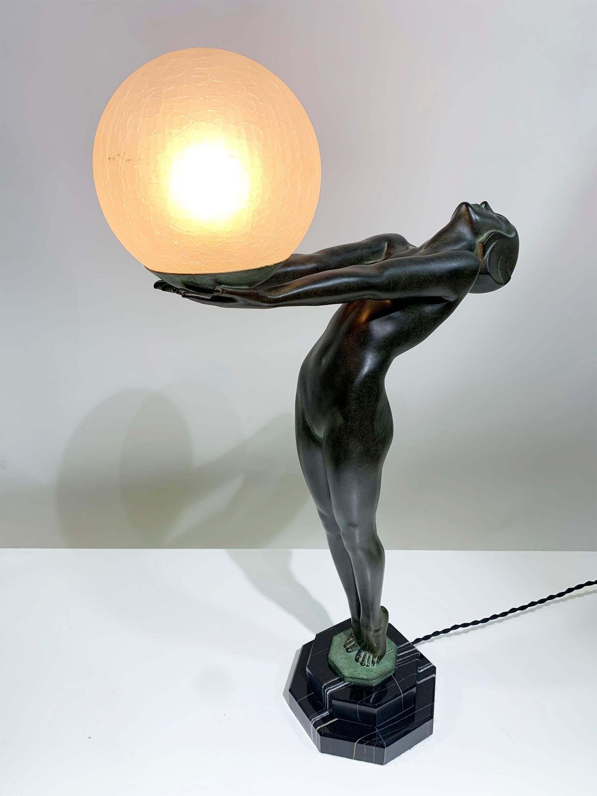 photo buy "Lumina" Table Lamp/Sculpture By Max Le Verrier Signed "Le Verrier"