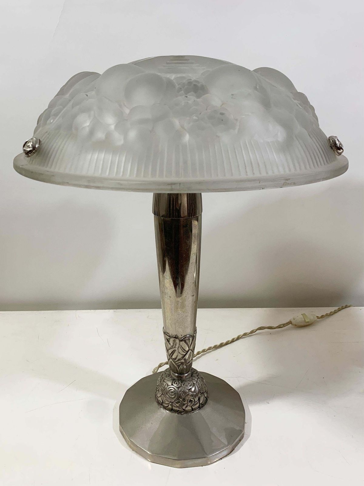 Pair Of Art Deco Table Lamps, Signed By Muller Frères Luneville photo furniture
