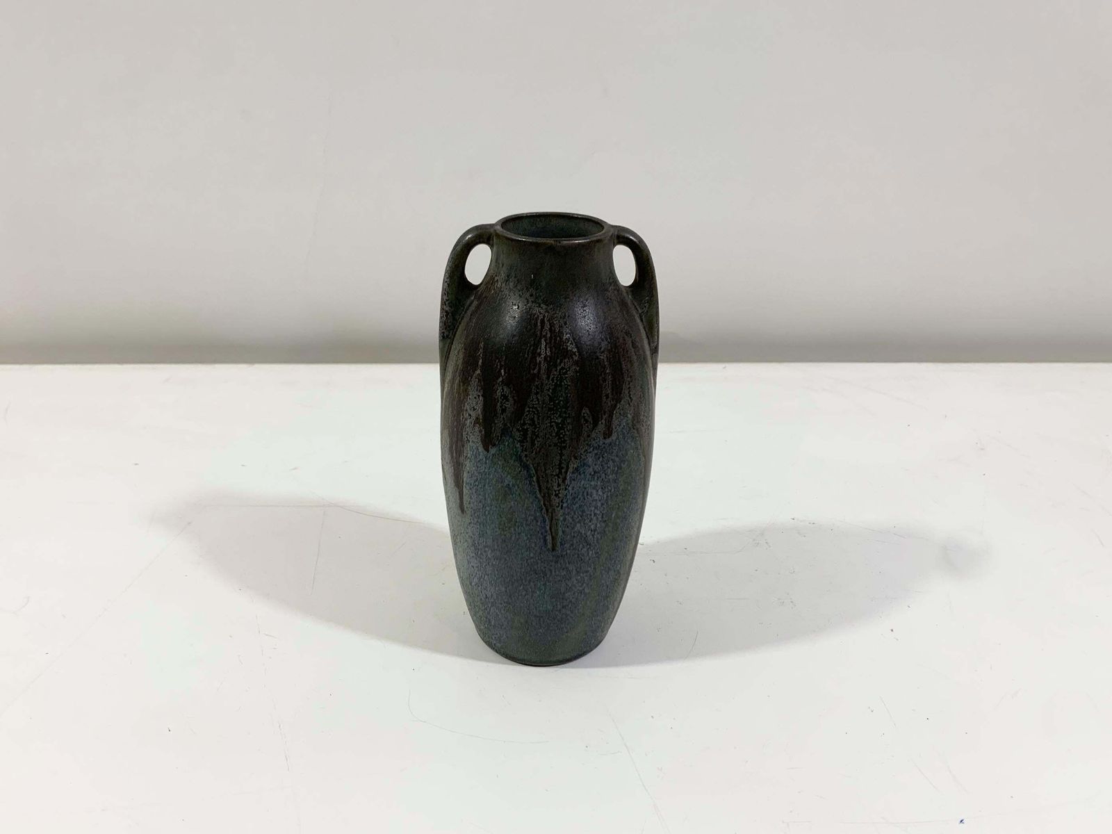Glazed Ceramic Vase Stamped Denbac, 1940's photo Home Decor