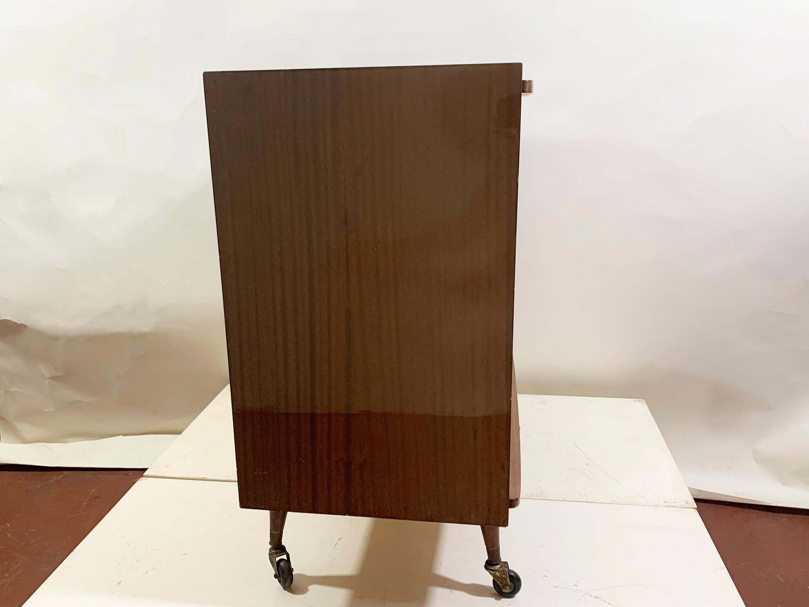 Mid Century Modern Revolving Dry Bar Cabinet, Circa 1950's photo 3435.0