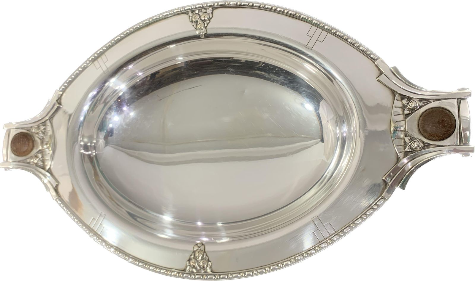 Mid 20th Century Silver Plated Vase Stamped By Roux Marquiand photo vintage