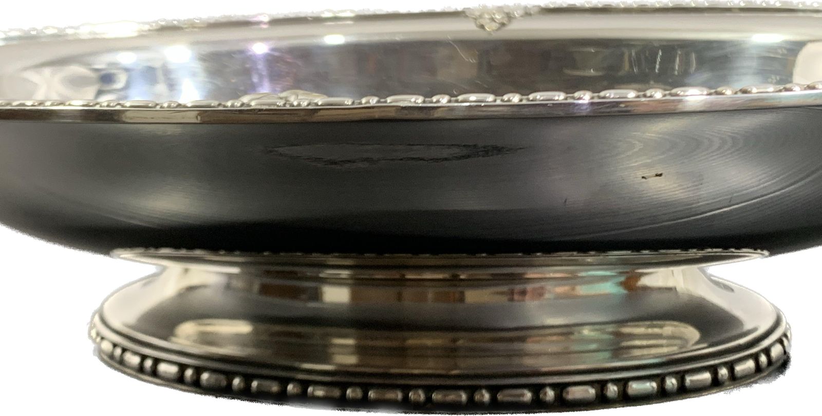 Home Decor Mid 20th Century Silver Plated Vase Stamped By Roux Marquiand photo