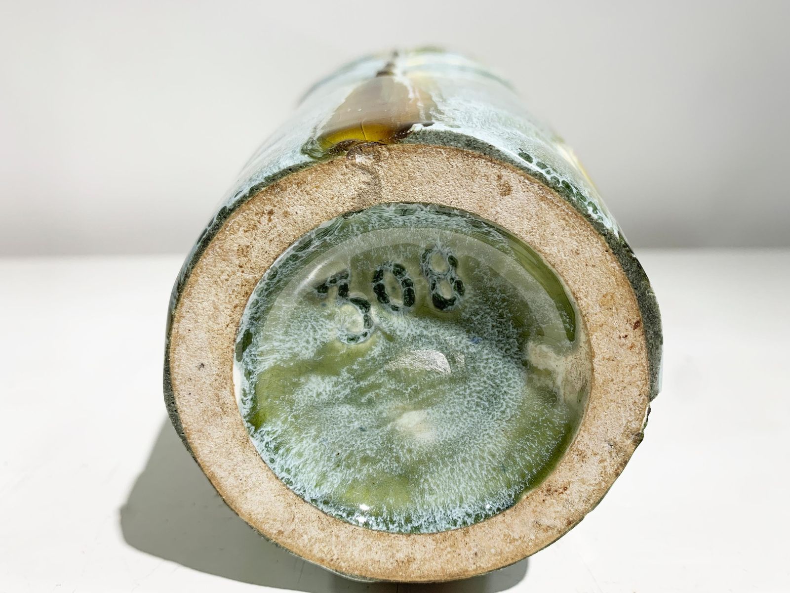 Mid 20th Century Amphora Ceramic Vase, Numbered 308, France, Circa 1950's photo vintage