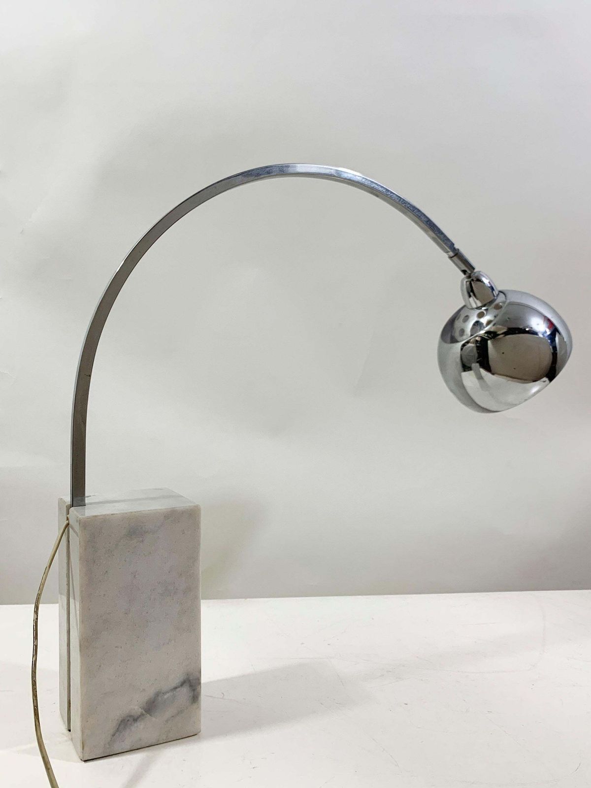 Mid Century Mini Arco Table Lamp In The Style Of Achille Castiglioni photo 1661.0