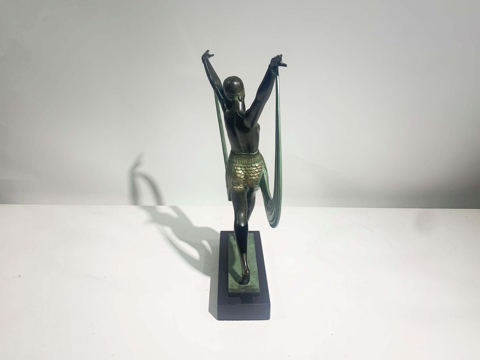 Lysis Dancer Sculpture Signed "Fayral"(Pierre Le Faguays) For Max Le Verrier photo vinterior