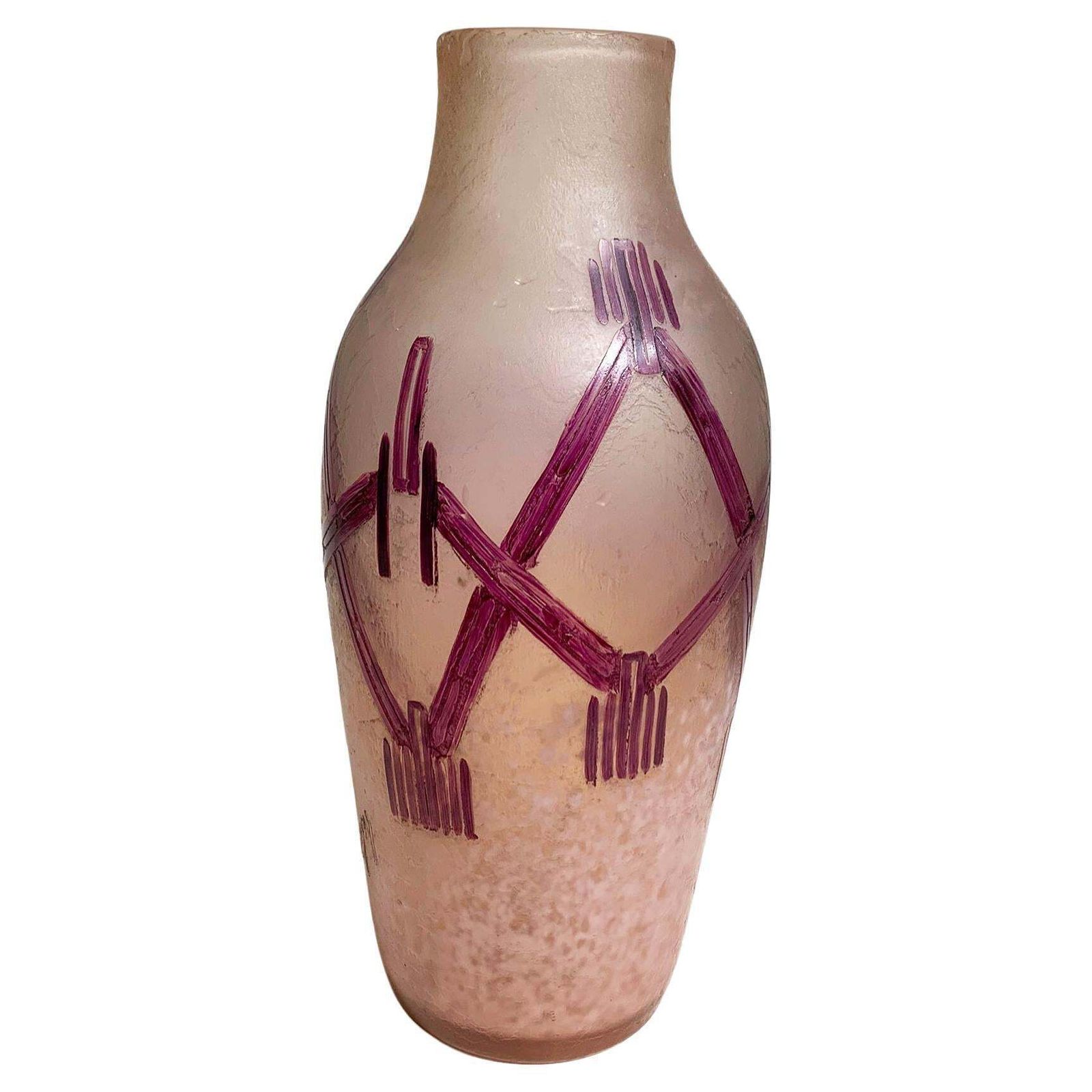 Art Nouveau Vase From "Rubi Series" Signed "Legras" By François Théodore Legras