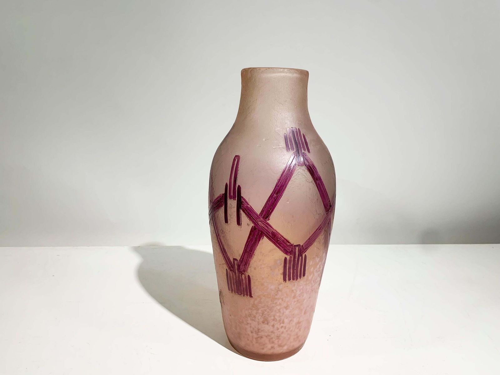 Art Nouveau Vase From "Rubi Series" Signed "Legras" By François Théodore Legras photo for sale