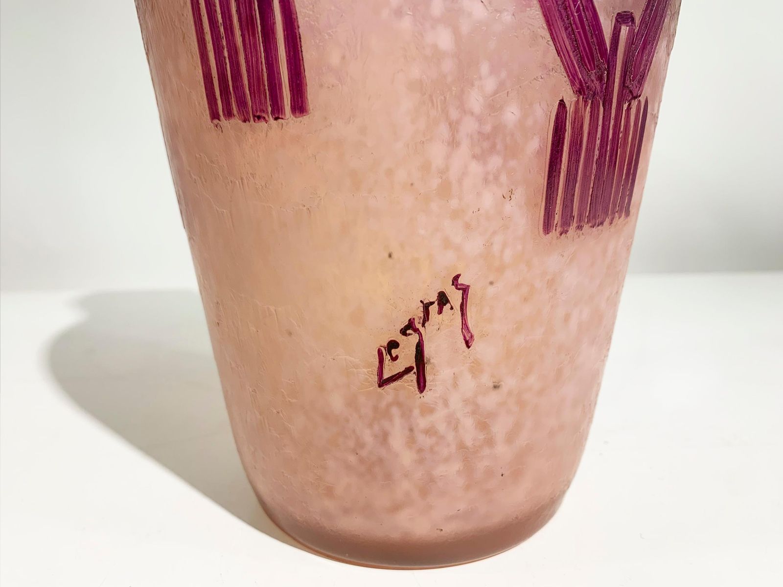 Art Nouveau Vase From "Rubi Series" Signed "Legras" By François Théodore Legras photo buy