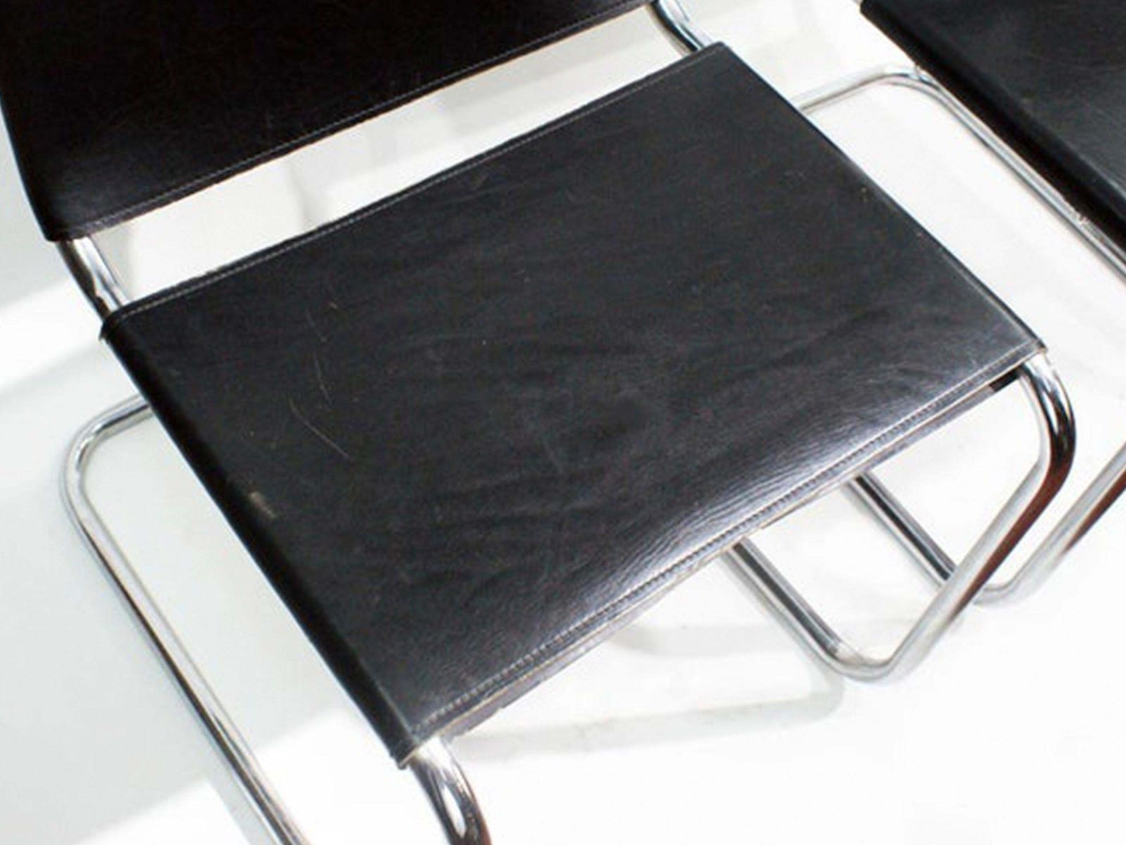 Pair Of Spoleto Chairs Attributed To Marcel Breuer B33 photo for sale