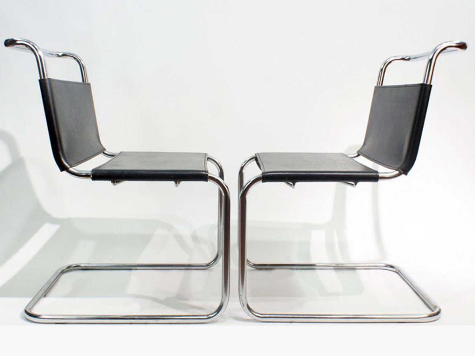 Pair Of Spoleto Chairs Attributed To Marcel Breuer B33 photo 3746.0
