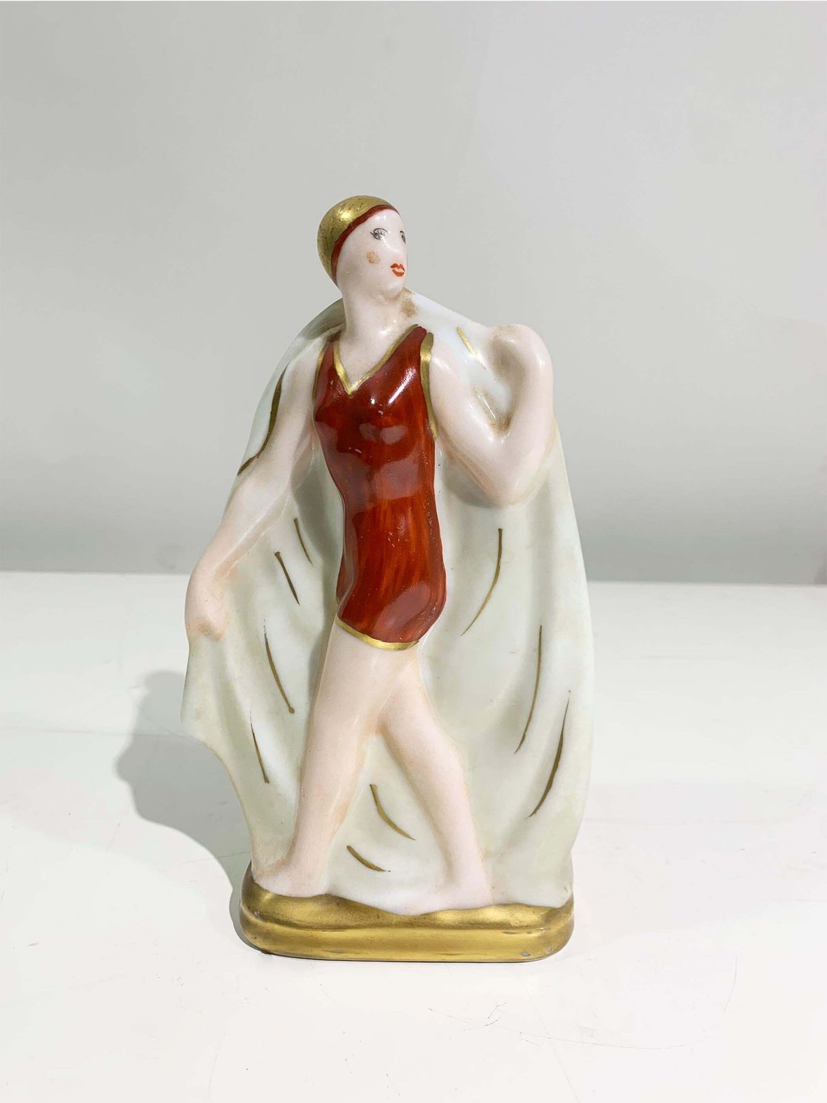 Set Of 2 Art Deco Porcelain Figurines Signed Amelin   Rauche / "Limoges France" photo furniture