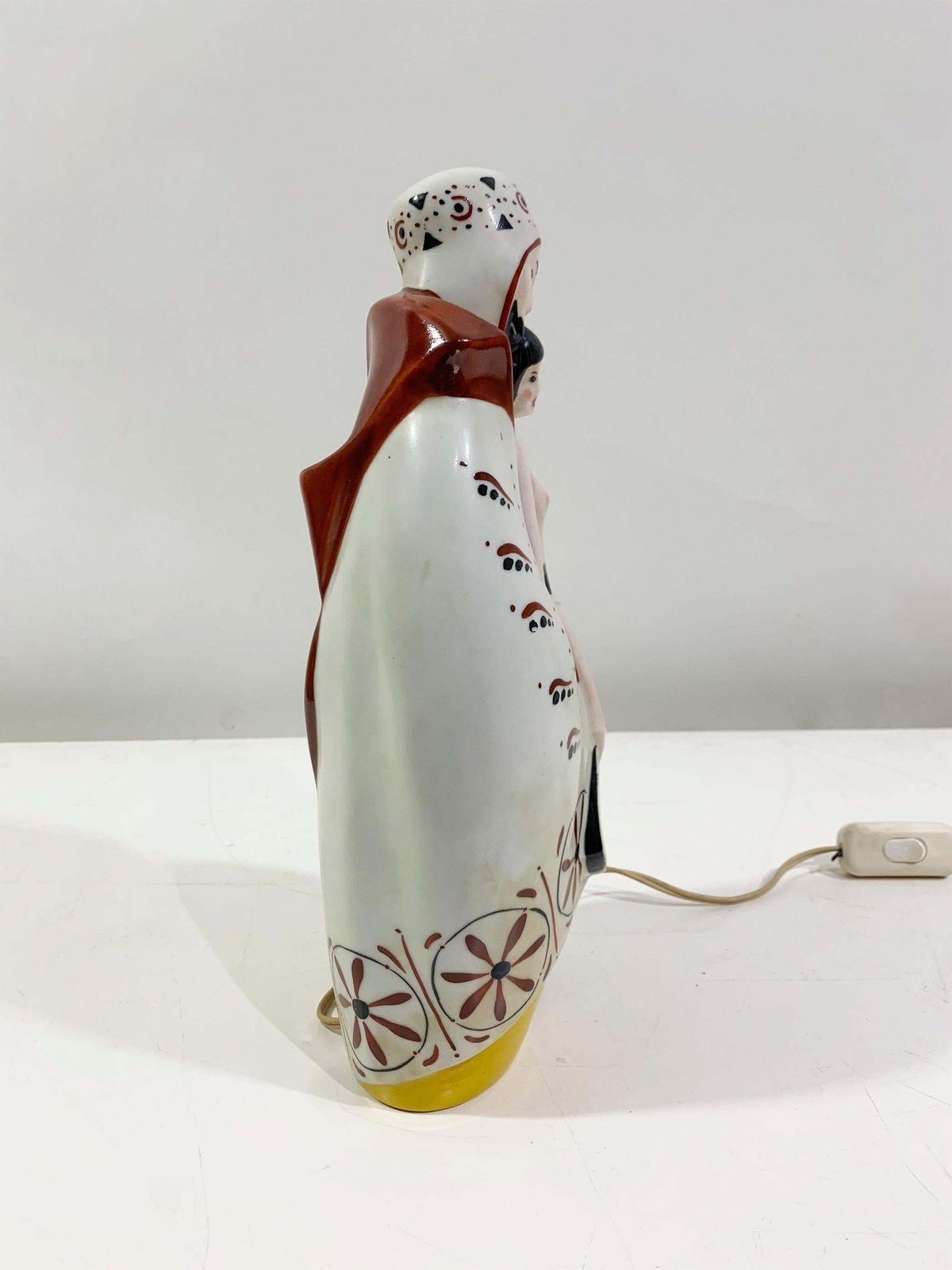 Art Deco Ambient/Perfume Porcelain Table Lamp Signed Amelin / "Limoges France" photo Lighting