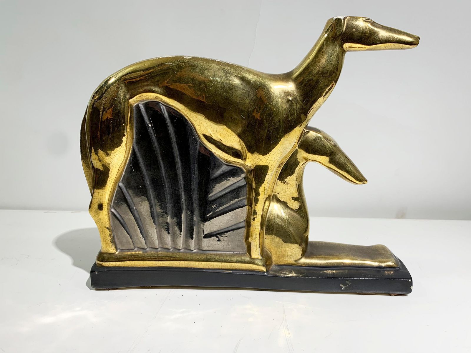 Art Deco Enamel Ceramic By/Signed "Dcoux" & "France   195   Fontinelle Edition" photo furniture