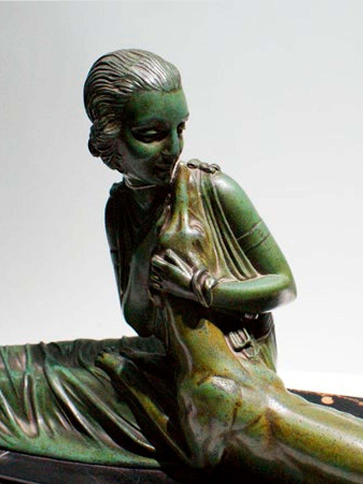 “Elegant Lady” Stunning Large Art Deco Sculpture Signed By D.H Chiparus photo vinterior