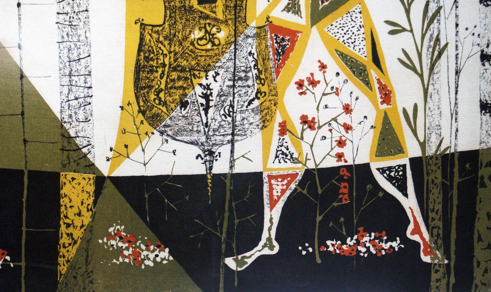 “Allégorie En Musique” Figurative Tapestry Signed “René Fumeron” photo Art