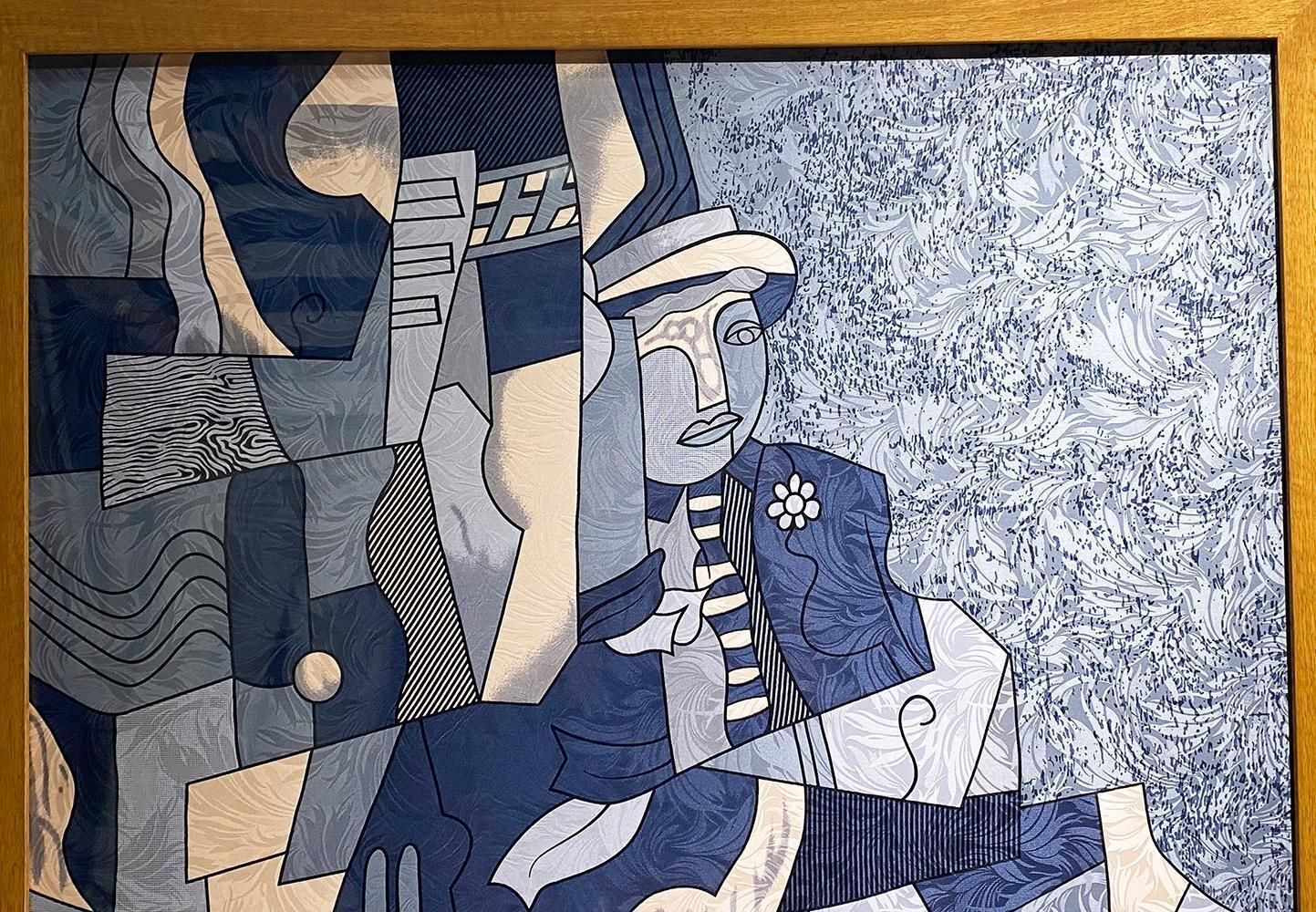 Anne De Sevil Figurative Framed Silk Scarf In The Style Of Pablo Picasso, France photo 1962.0