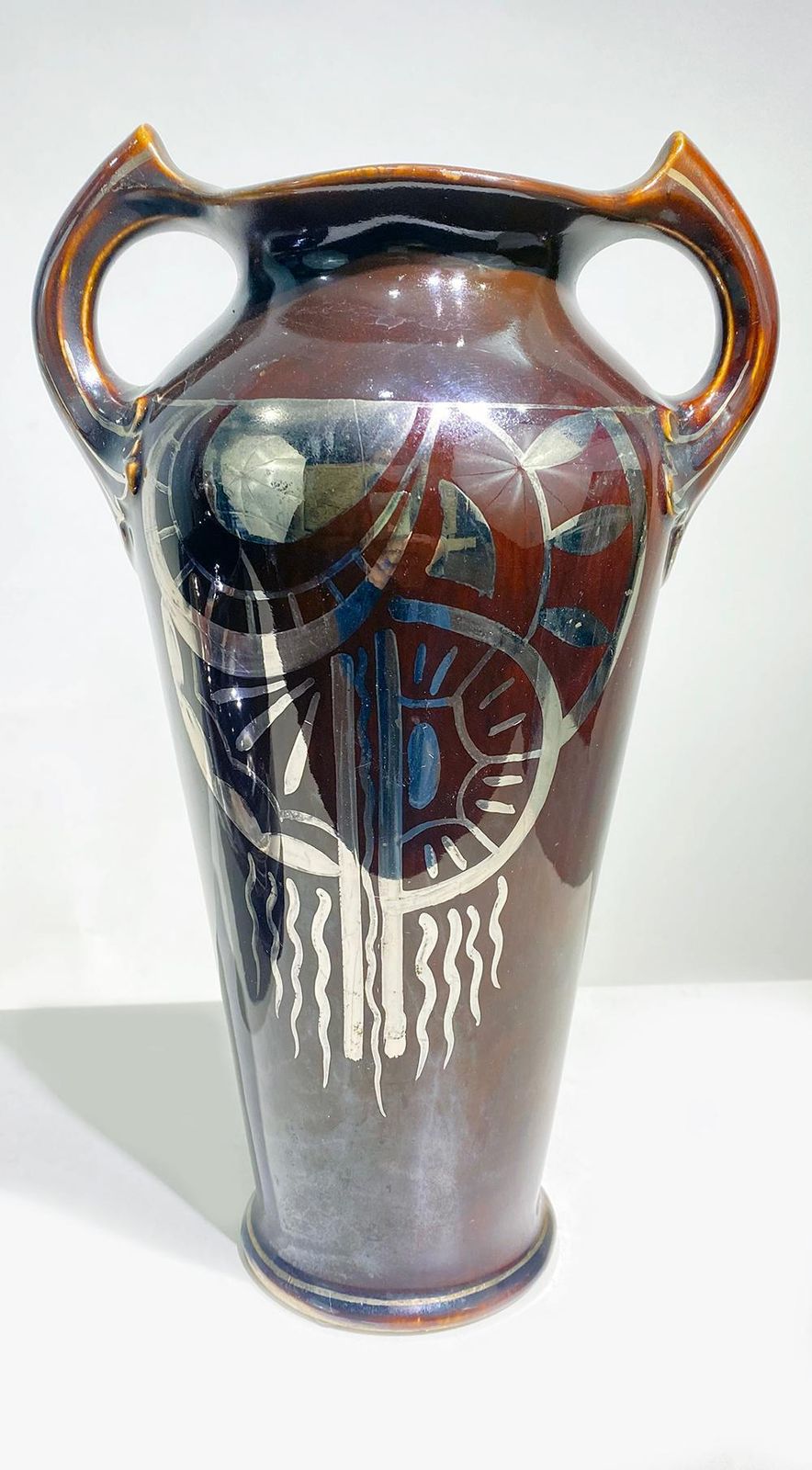 French Art Nouveau Garniture Set Vases & Jardinière, Early 20th Century photo buy