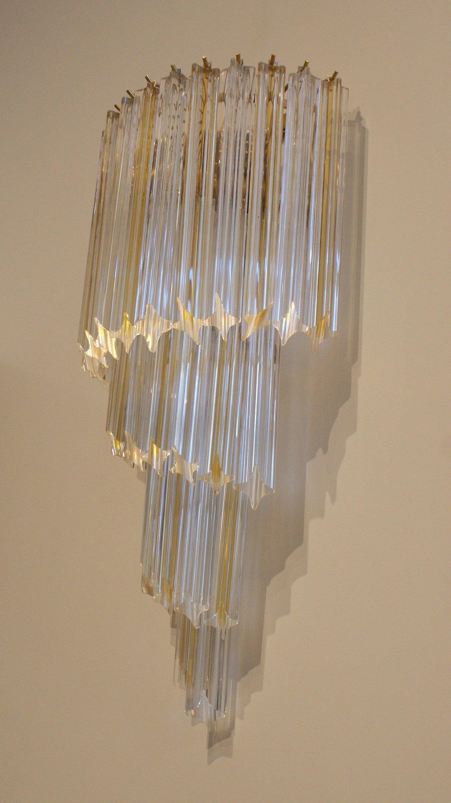 Lighting Pair Of Vintage Wall Light By Venini, Murano photo