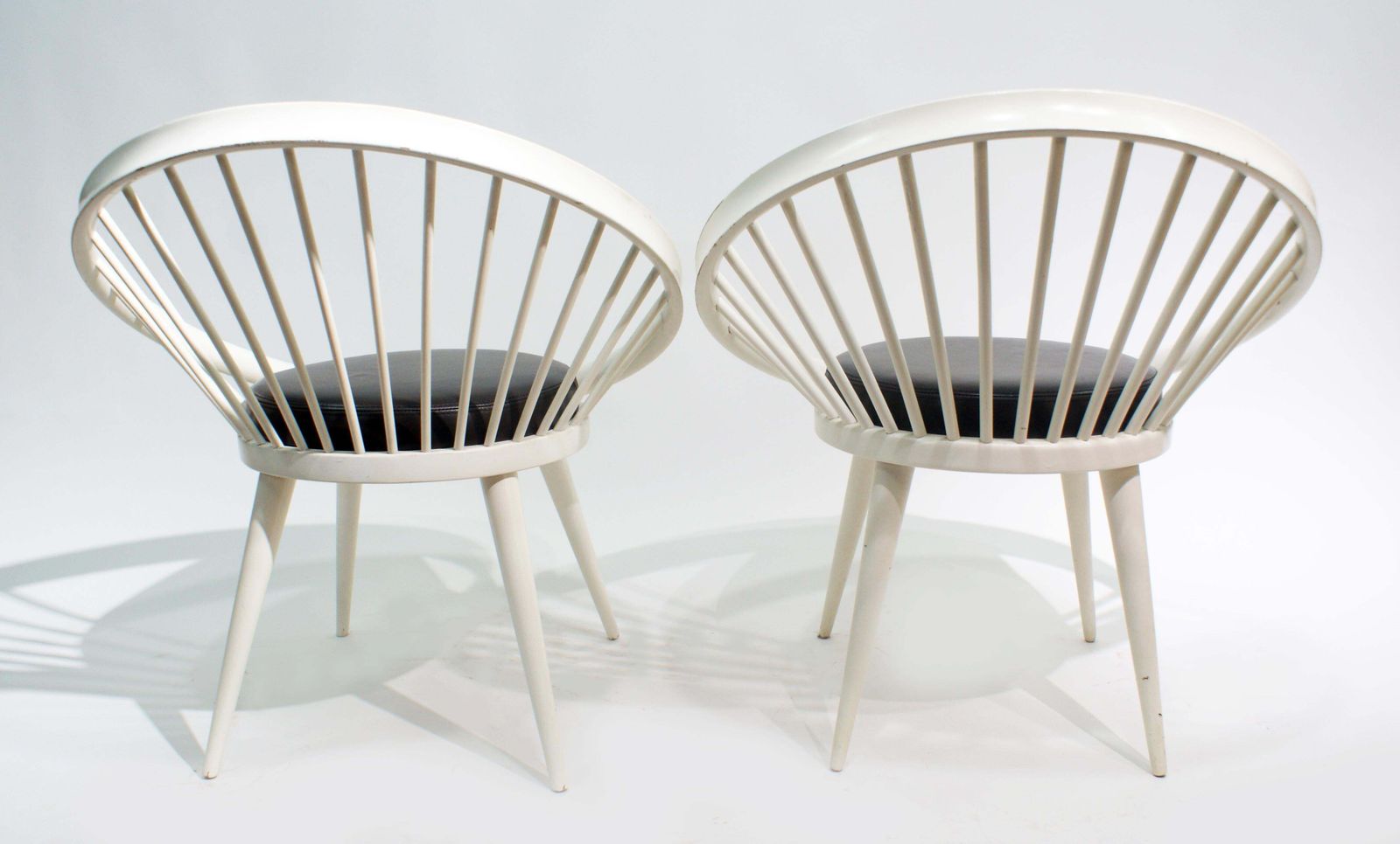 Pair Of Round Chair By Yngve Ekstrom, 1960 photo Furniture