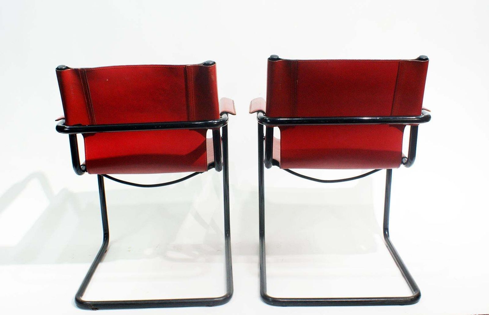 Pair Of Cantilever Visitor Side Chairs, Signed Matteo Grassi, Italy, 1970s photo Furniture