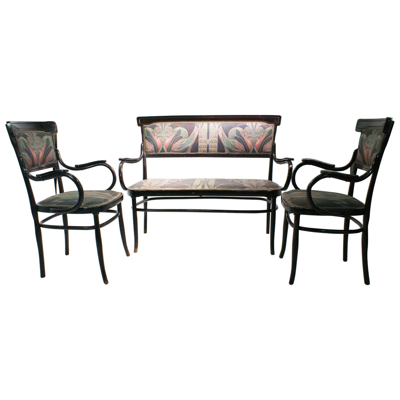 Art Nouveau Sofa And Armchairs Labelled Jakob & Joseph Kohn